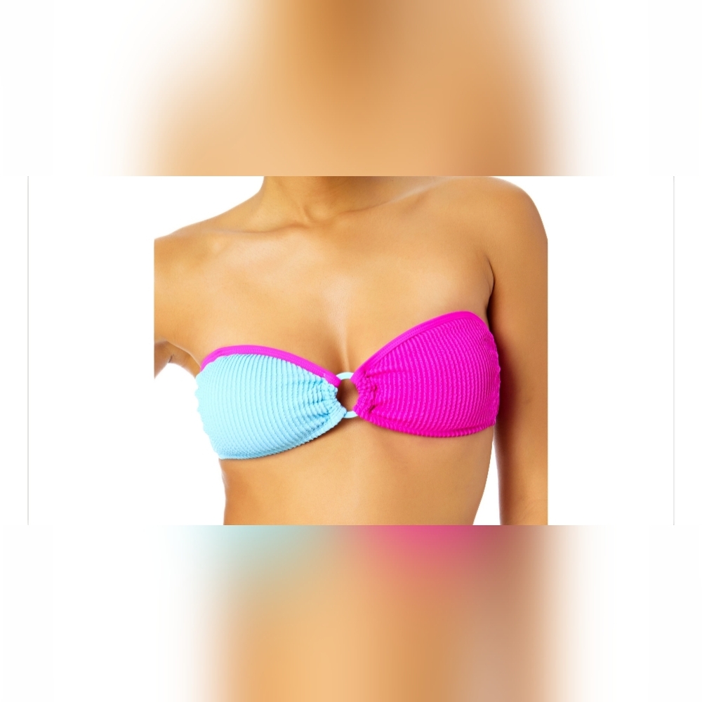 Salt & Cove Juniors' Colorblocked Convertible Bikini Top, XS, S & M